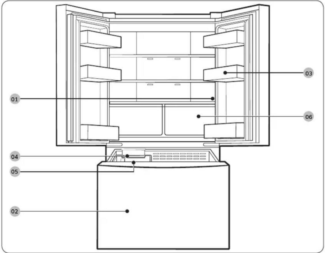 SAMSUNG RF25A5202SL - Refrigerator at a glance - 1