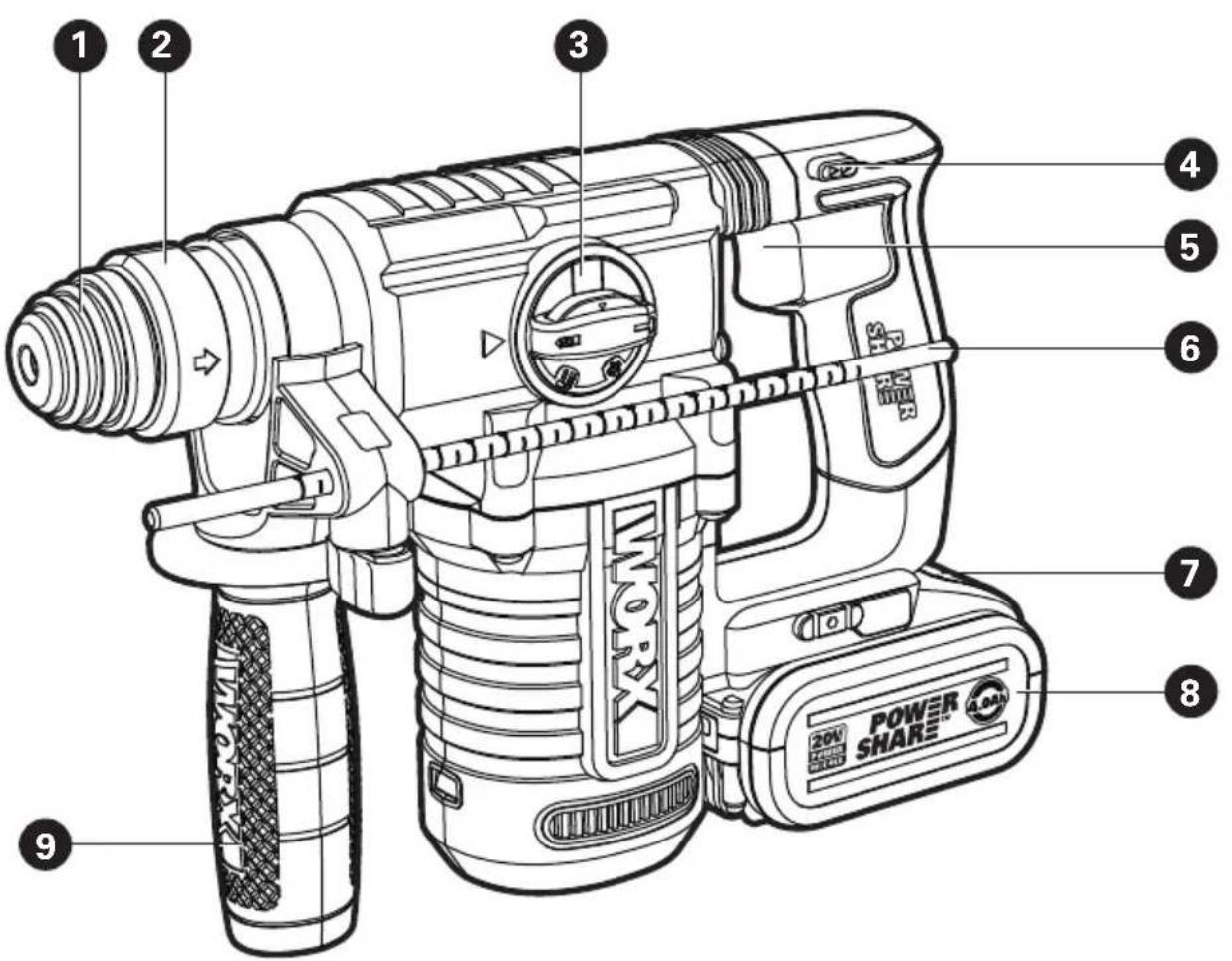 WORX WX392.9 - 1