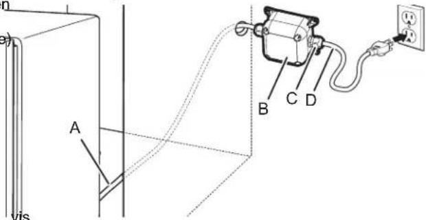 KITCHENAID KDTF324PPA - Raccordement du tuyau de vidange - 18