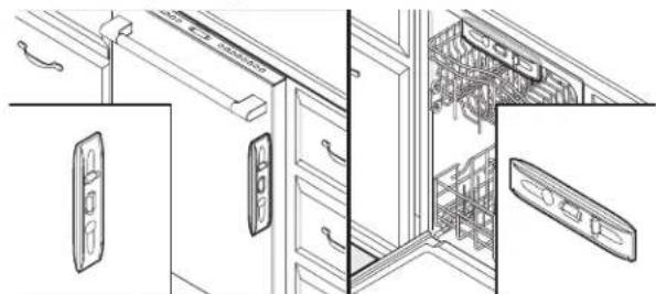 KITCHENAID KDTF324PPA - Double-check dishwasher alignment in cabinet opening - 1