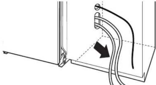 KITCHENAID KDTF324PPA - Tirer l'excédent des raccordements - 1