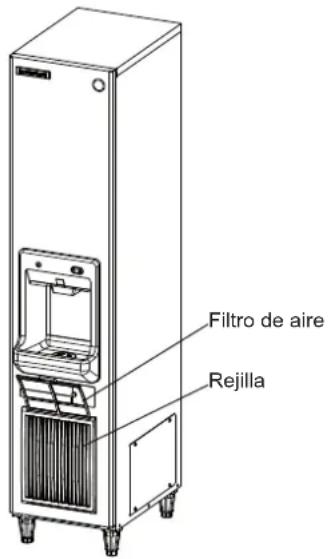 Hoshizaki DIM-40DE-HC - [b] Filtro de aire - 1