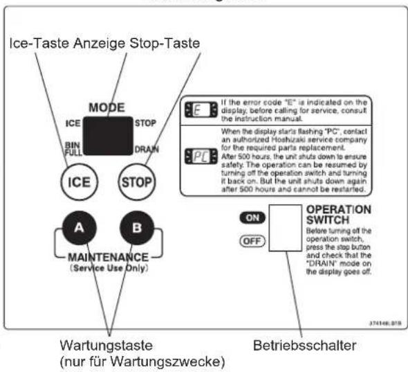 Hoshizaki FM-1000AKE-R452-SB - AUSSCHALTEN - 1