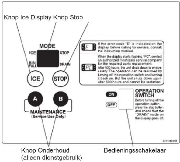 Hoshizaki FM-120KE-50-HC - ONDERHOUD - 1
