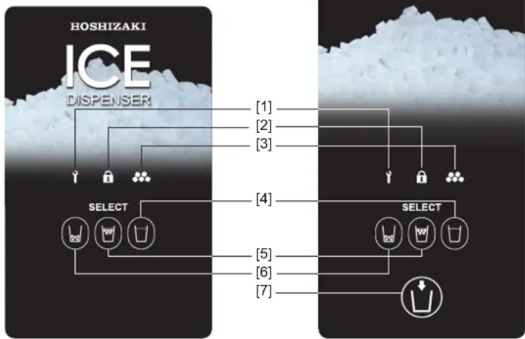 Hoshizaki DCM-60KE-P-HC - Bedienungstafel - 1