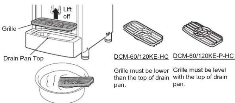 Hoshizaki DCM-60KE-P-HC - [c] Grille, Drain Pan Cleaning/Sanitisation (Daily) - 4