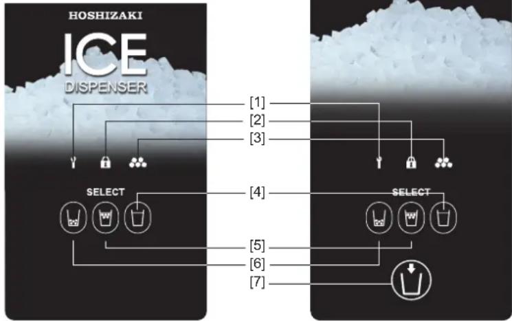 Hoshizaki DCM-60KE-P-HC - Panel de operaciones - 1