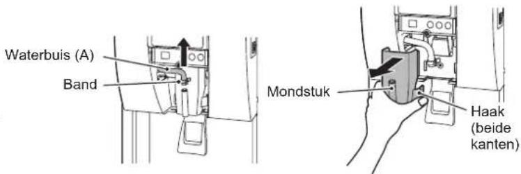 Hoshizaki DCM-60KE-P-HC - [b] Reiniging/ontsmetting van voorpaneel, mondstuk, hendel en afgifteopening (dagelijks) - 1