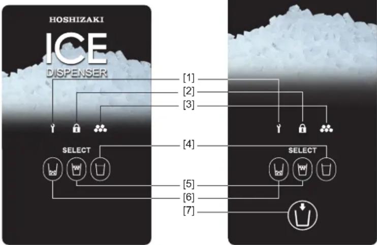 Hoshizaki DCM-60KE-P-HC - Bedieningspaneel - 1