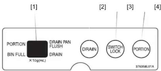 Hoshizaki DCM-120KE-HC - Pannello di regolazione - 1