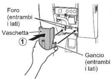 Hoshizaki DCM-120KE-HC - [b] Pulizia e disinfezione giornaliere del pannello anteriore, della vaschetta, della levetta e dell'apertura di erogazione cubetti - 3
