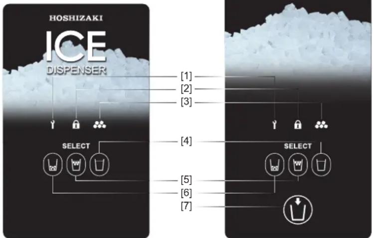 Hoshizaki DCM-120KE-HC - Pannello di comando - 1