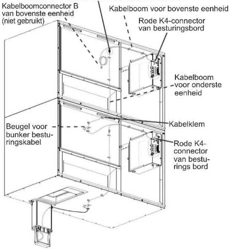 Hoshizaki KM-590DJE-R452 - Aansluitoverzicht voor bovenste eenheid - 1