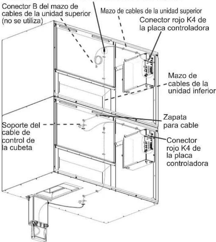 Hoshizaki KM-590DJE-R452 - Descripción general de la conexión de la unidad superior - 1