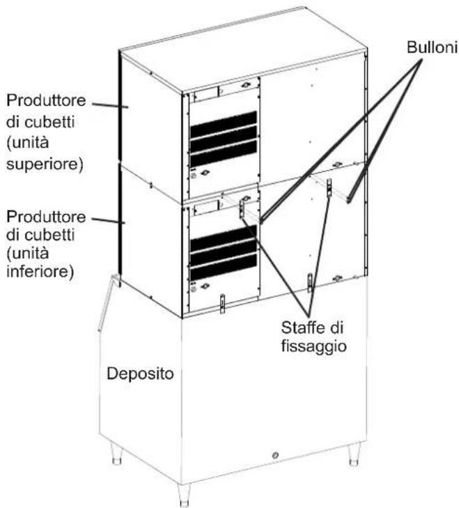 Hoshizaki KM-590DJE-R452 - Installazione di un'unità superiore - 1