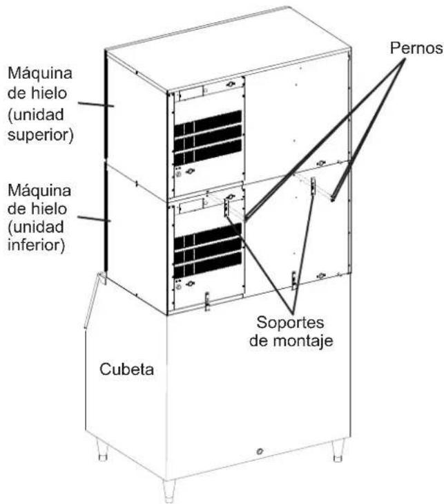 Hoshizaki KM-590DJE-R452 - Instalación de la unidad superior - 1