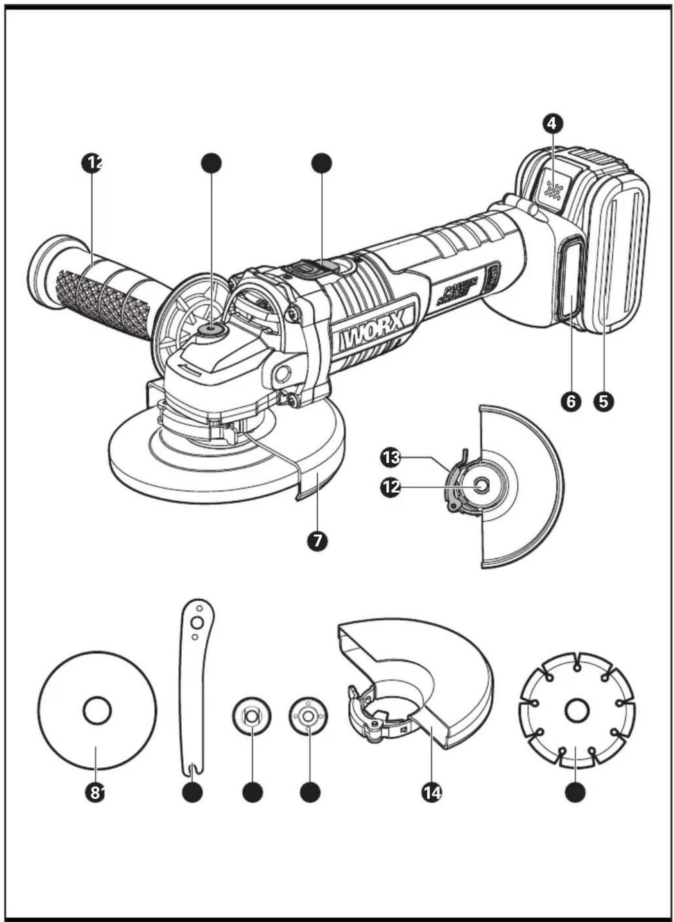 WORX WX812.9 - 1