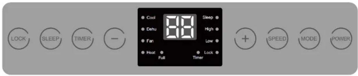 Orbegozo ADR 71 - PAINEL DE CONTROLE - 1