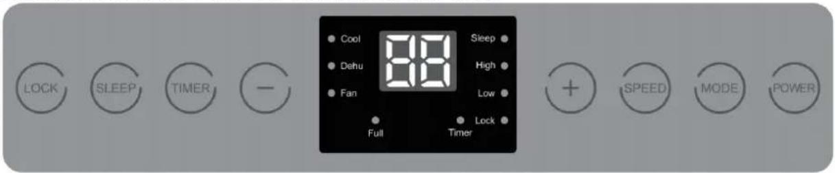 Orbegozo ADR 71 - PAINEL DE CONTROLE - 2