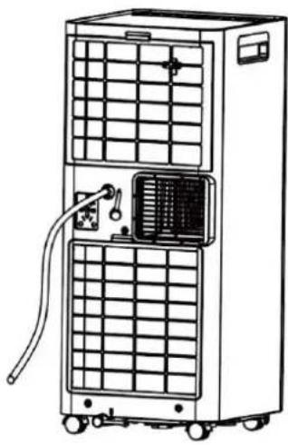 Orbegozo ADR 71 - - Install the drain hose into the lower tank. - 1