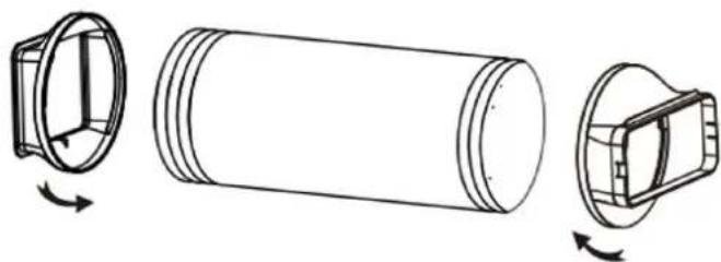 Orbegozo ADR 94 - INSTALL THE AIR OUTLET TUBE ASSEMBLY - 7