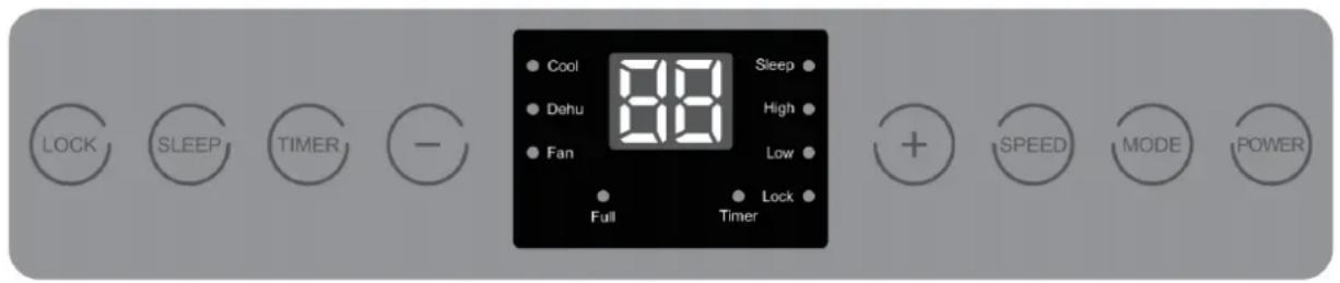 Orbegozo ADR 94 - CONTROL PANEL - 2
