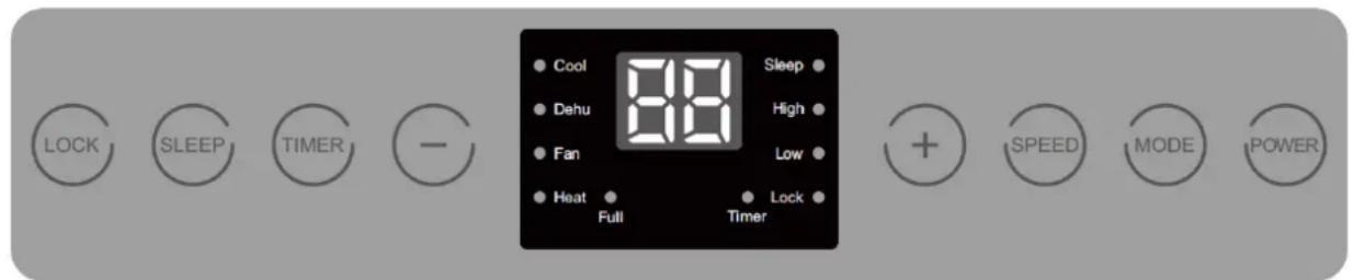 Orbegozo ADR 94 - CONTROL PANEL - 1