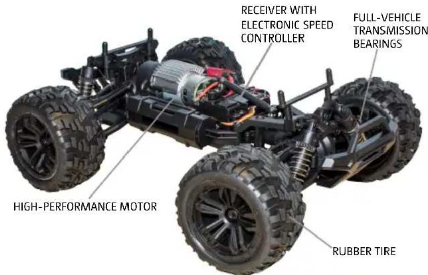 Absima Power 14002 - ELECTRONIC SPEED CONTROL REMOTE CONTROL DISTANCE OF 60M - 1