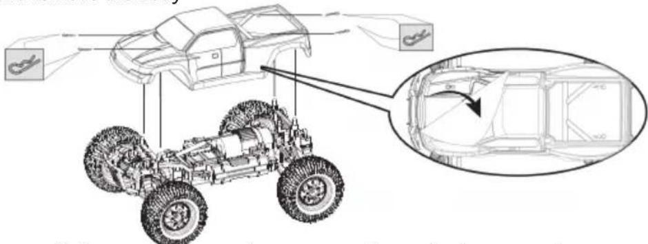 Absima Power 14002 - Remove the truck body - 1