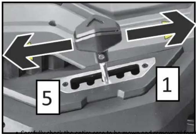 Fuxtec FX-RME38 - Cutting height adjustment - 1