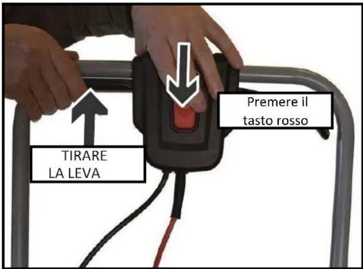 Fuxtec FX-RME38 - Avvio e arresto del tosaerba - 1