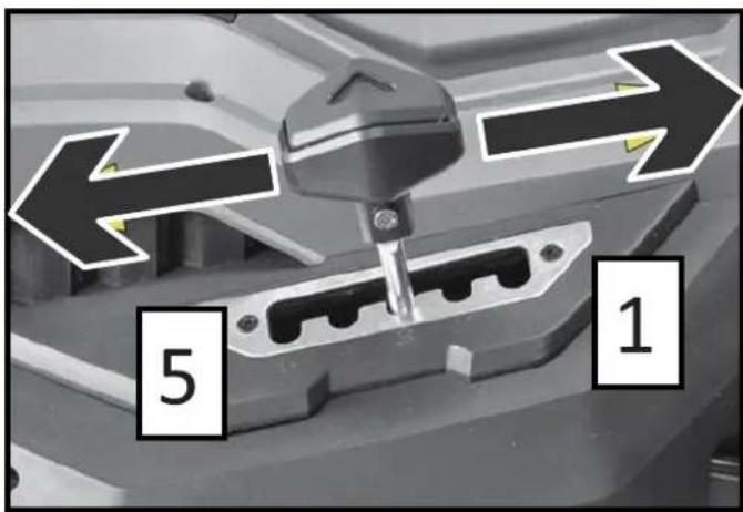 Fuxtec FX-RME38 - Einstellung der Schnitthöhe - 1