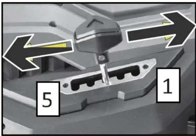 Fuxtec FX-RME38 - Impostazione dell'altezza di taglio - 1