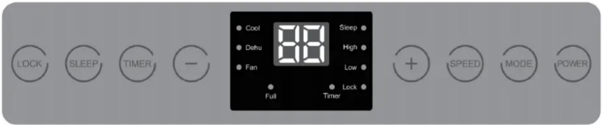 Orbegozo ADR 97 - PAINEL DE CONTROLE - 2