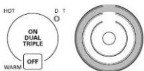LG LCE3610SBE - Pour activer le triple élément : - 2