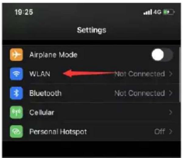 Ctronics S20-G - Method 2: Configure network via hotspot - 1
