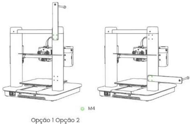 AnkerMake M5 - PASSO 3. Instalação do suporte de filamento - 1