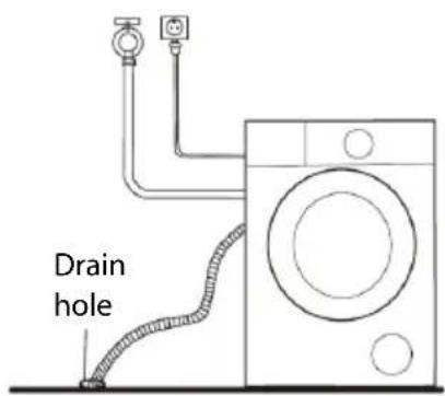 TECNOLEC FT8WH - Connecting the drain hose - 1