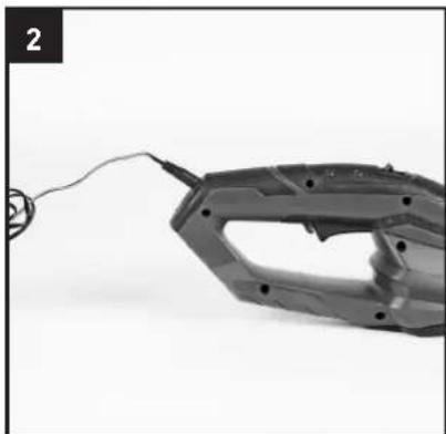 AYCE AGS 10 8 Li - Charging the battery pack (Figure 2, 3) - 1