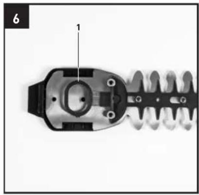 AYCE AGS 10 8 Li - Durante l'insertimento della lamà delle cseoie per erba - 2