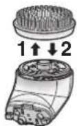 PANASONIC ES-ED64 - Replacing the exfoliation brush - 1