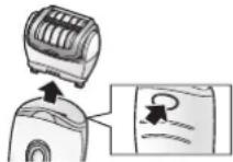 PANASONIC ES-ED64 - Changing the head - 1