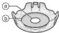 PANASONIC ES-ED64 - Pour a small quantity of water and shower gel into the center of the exfoliation brush [H⑨]. - 2