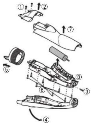 PANASONIC ER-GB370 - Remove the built-in rechargeable battery before disposing the trimmer. - 1