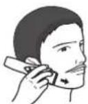 PANASONIC ER-GB370 - ■ Trimming the edge of beard - 2