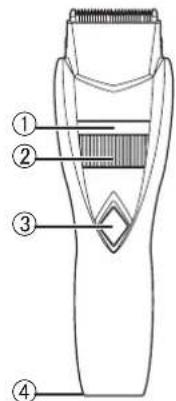 PANASONIC ER-GB370 - Identificación de las partes - 1