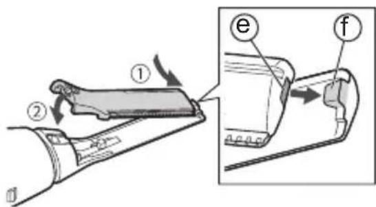 PANASONIC ER-GM40 - Mounting the blade - 1