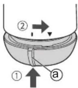 PANASONIC ER-GM40 - Compruebe la polaridad (+ y -) de la pila e instale la pila. - 2