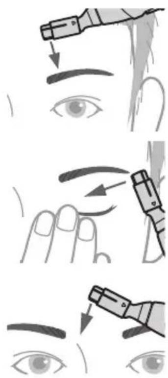 PANASONIC ER-GM40 - Forma de las cejas - 1