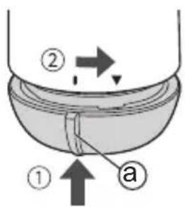 PANASONIC ER-GM40 - Attach the battery cover. - 1
